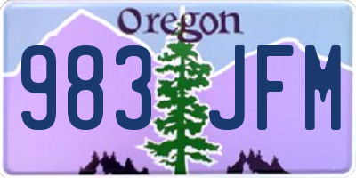 OR license plate 983JFM