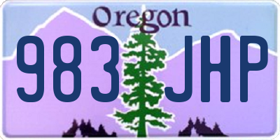OR license plate 983JHP