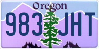 OR license plate 983JHT