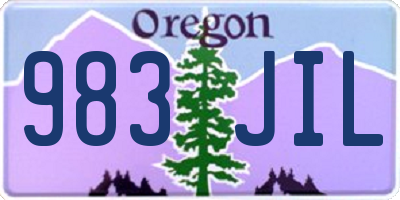 OR license plate 983JIL