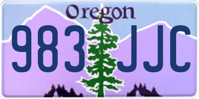OR license plate 983JJC