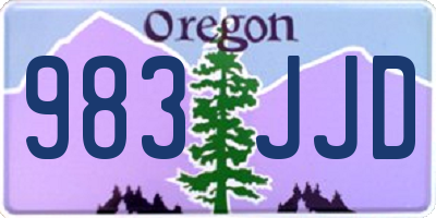 OR license plate 983JJD