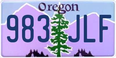 OR license plate 983JLF