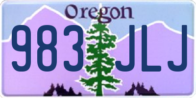 OR license plate 983JLJ