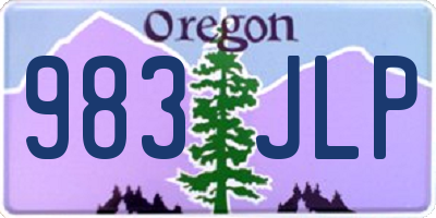 OR license plate 983JLP