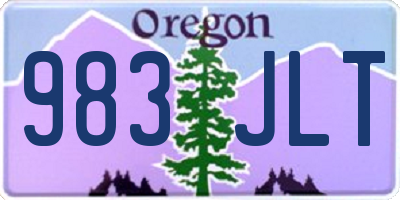 OR license plate 983JLT