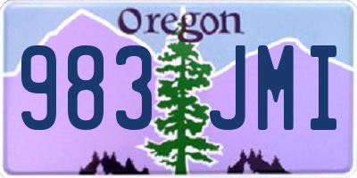 OR license plate 983JMI