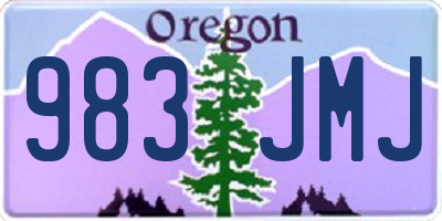 OR license plate 983JMJ