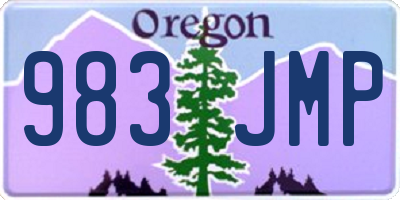 OR license plate 983JMP