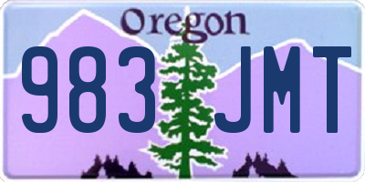OR license plate 983JMT