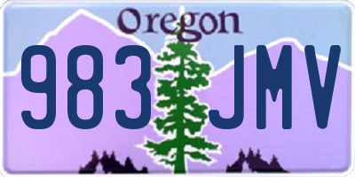 OR license plate 983JMV