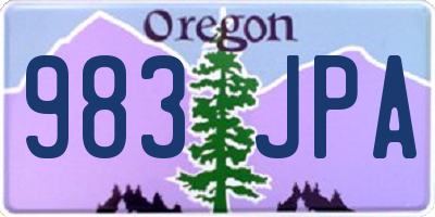 OR license plate 983JPA