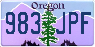 OR license plate 983JPF
