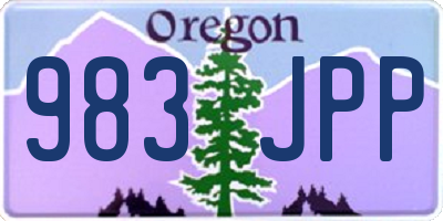 OR license plate 983JPP