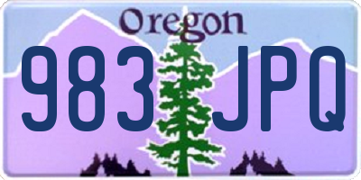 OR license plate 983JPQ