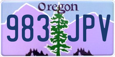 OR license plate 983JPV