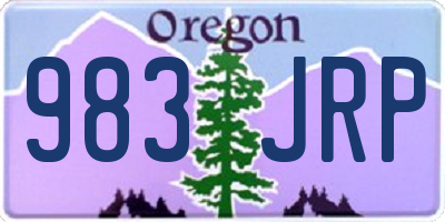 OR license plate 983JRP