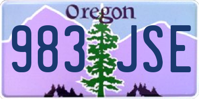 OR license plate 983JSE