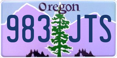 OR license plate 983JTS