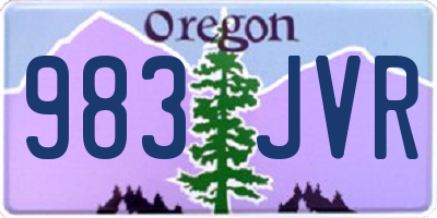 OR license plate 983JVR