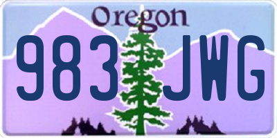 OR license plate 983JWG