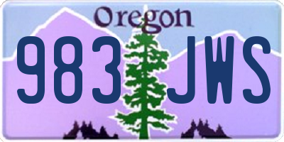 OR license plate 983JWS