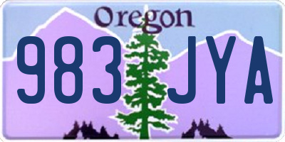 OR license plate 983JYA