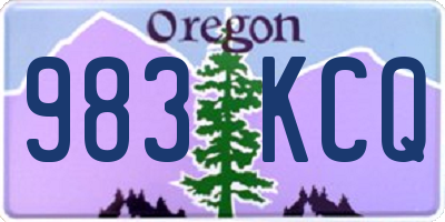 OR license plate 983KCQ