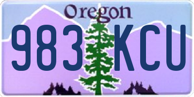 OR license plate 983KCU