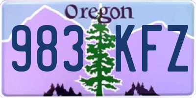 OR license plate 983KFZ