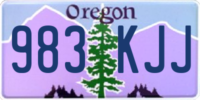 OR license plate 983KJJ