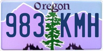 OR license plate 983KMH