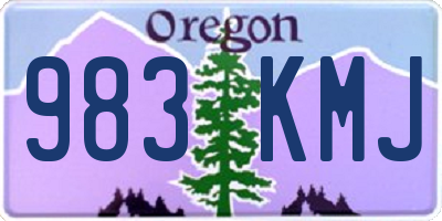 OR license plate 983KMJ