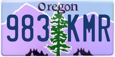 OR license plate 983KMR