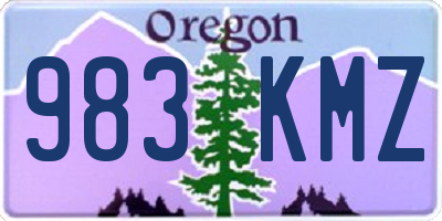 OR license plate 983KMZ