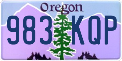 OR license plate 983KQP