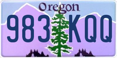 OR license plate 983KQQ