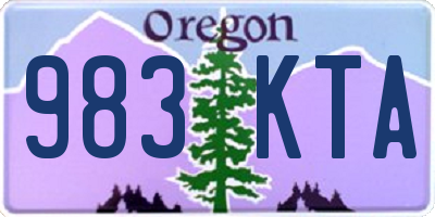 OR license plate 983KTA