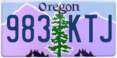 OR license plate 983KTJ
