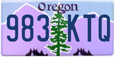 OR license plate 983KTQ
