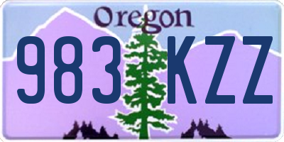 OR license plate 983KZZ