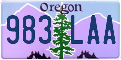 OR license plate 983LAA