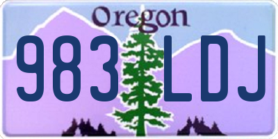 OR license plate 983LDJ