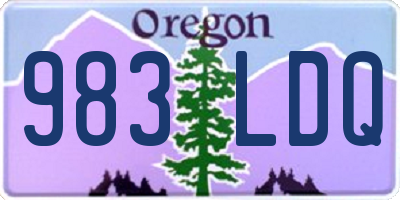 OR license plate 983LDQ