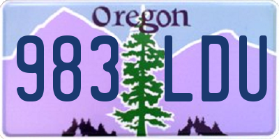 OR license plate 983LDU