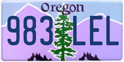 OR license plate 983LEL