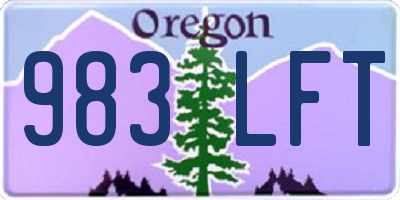 OR license plate 983LFT