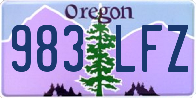 OR license plate 983LFZ