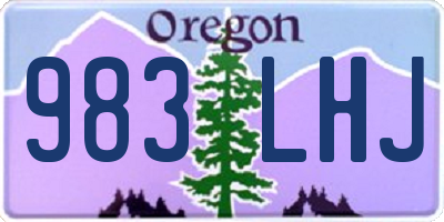 OR license plate 983LHJ