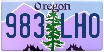 OR license plate 983LHO